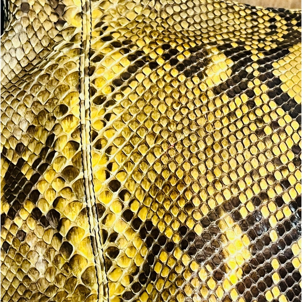 Desmo Python Genuine Leather Shoulder Bag Made In… - image 3